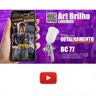 Veja como é utilizado para pistola de detalhamento BC 77 da Steula
